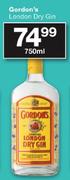 Gordon's London Dry Gin-750ml