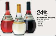 Robertson Winery Natural Sweet Rose/Red/White-750ml Each