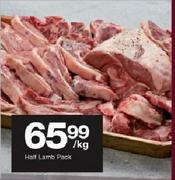 Half Lamb Pack-Per kg