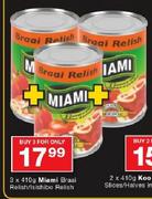 Miami Braai Relish/Isishibo Relish-3x410g