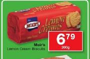 Moir's Lemon Cream Biscuits-200g