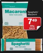 Housebrand Spaghetti/Macaroni-500gm Each