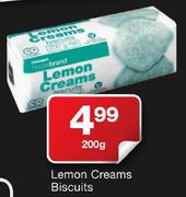 Housebrand Lemon Cream Biscuits-200gm