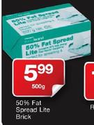 Housebrand 50% Fat Spread Lite Brick-500g