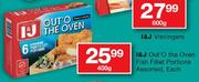 I&J Out'O The Oven Fish Fillet Portions Assorted-400g