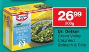 De. Oetker Green Valley Creamed Spinach & Feta-500g