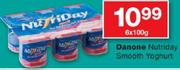 Danone Nutriday Smooth Yoghurt-6x100G