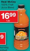 Real Mccoy 100% Fruit Juice Blend-1.5L