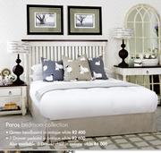 Paras Bedroom Collection Queen Headboard In Antique White