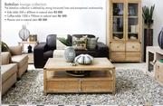 Battalion Lounge Collection Coffee Table 1200 x 700mm In Natural Stain 