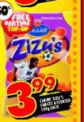 Chiloo Zizu's Snacks Assorted 100g each
