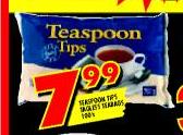 Teaspoon Tips Tagless Teabags-100's 