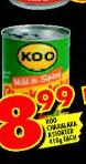 Koo Chaicaa Aora Assorted 410g Each