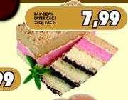 Rainbow Layer Cake-270g Each