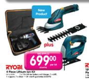 Ryobi 4 Piece Lithium Ion Kit