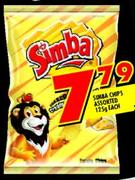 Simba Chips Assorted -125g Each