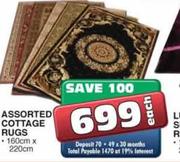 Assorted Cotage Rugs 160cmx220cm Each