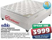 Edblo 152cm Norwich Pillow Koningin Basisstel