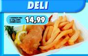 1 Portion Fish & 150g Chips Combo-Each
