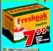 Freshpak Tagless Rooibos Teabags-40's