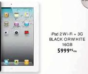 Apple iPad2 Wi-Fi + 3G Black or White-16GB