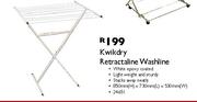 Kwikdry Retractaline washline-850x730x530mm