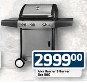 Alva Harrier 3 Burner Gas BBQ