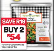 Nature's Garden Mixed Vegetables-2 x 1Kg
