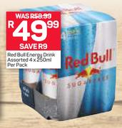 Red Bull Energy Drink Assorted-4 x 250ml Per Pack