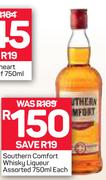 Southern Comfort Whisky Liqueur Assorted-750ml