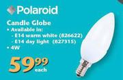 Polaroid 4W Candle Globe-Each