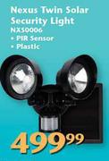 Nexus Twin Solar Security Light NXS0006