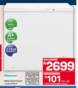 Hisense 240Ltr White Chest Freezer H240CF