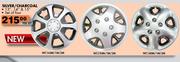 Wheel Cover Sets Silver/Charcoal-13"/14" & 15" -Per Set