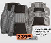 Rubber/Carpet Mat Set-4Pcs.