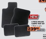 Deluxe Carpet Mat Set-4Pcs.