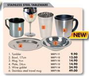 Stainless Steel Wide Goblet