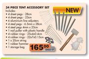 34 Piece Tent Accessory Set