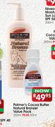 Palmer's Cocoa Butter Natural Bronzer Value Pack-250ml + 50ml