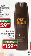 Piz Buin In Sun Spray SPF 15-200ml