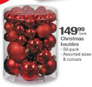 Christmas Baubles-50 Pack