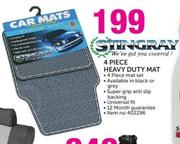 Stingray 4 Piece Heavy Duty Mat Set
