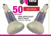 Eurolux 40W Spotlight R50 2 Pack-Per Pack