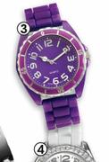 Infiniti Watch Purple Rubber & Crystal