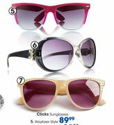 Clicks Sunglasses Wayfarer Style