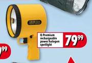 Q Premium Rechargable Power Halogen Spotlight