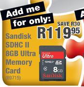 Sandisk SDHC II 8GB Ultra Memory Card