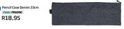 pencil Case Denim 33cm (FR009E)