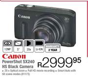 Canon Powershot SX240 HS Black Camera 