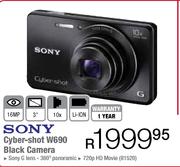 Sony Cyber-Shot W690 Black Camera 